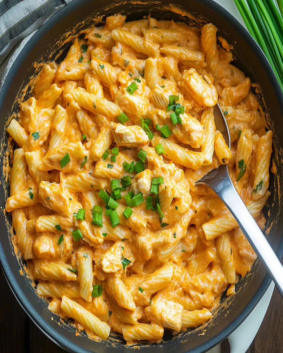 Buffalo Chicken Pasta Skillet First Image First Image