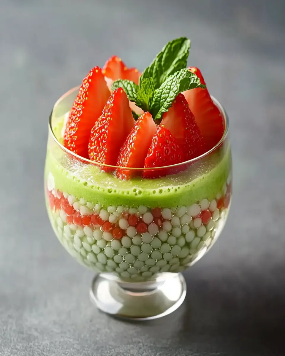 Strawberry Matcha Sago First Image First Image