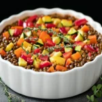 Green Lentil and Vegetable Casserole First Image First Image