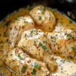 Slow Cooker 4-Ingredient Creamy Italian Chicken First Image First Image
