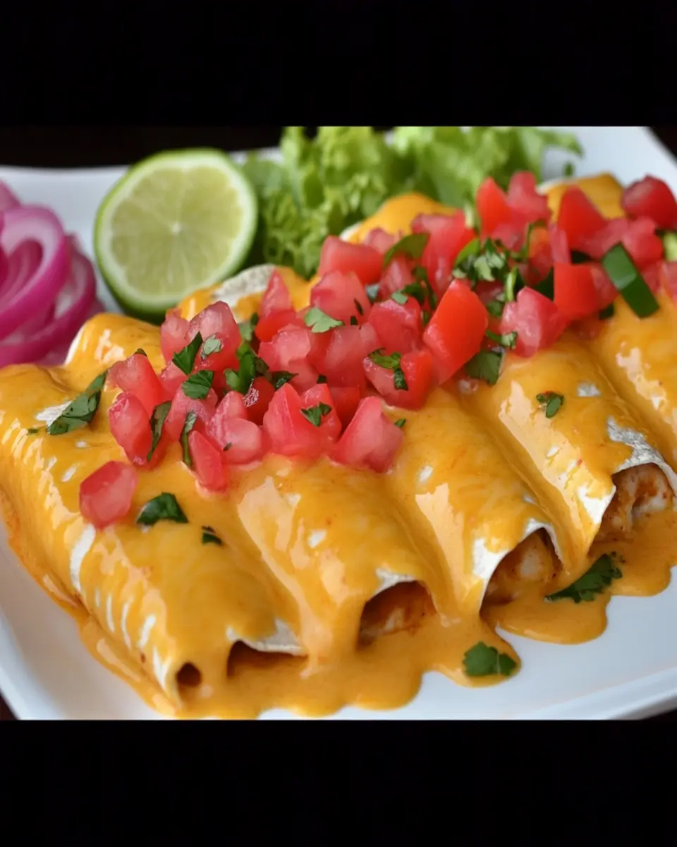 Creamy Queso Chicken Enchiladas for Effortless Family Dinners First Image First Image