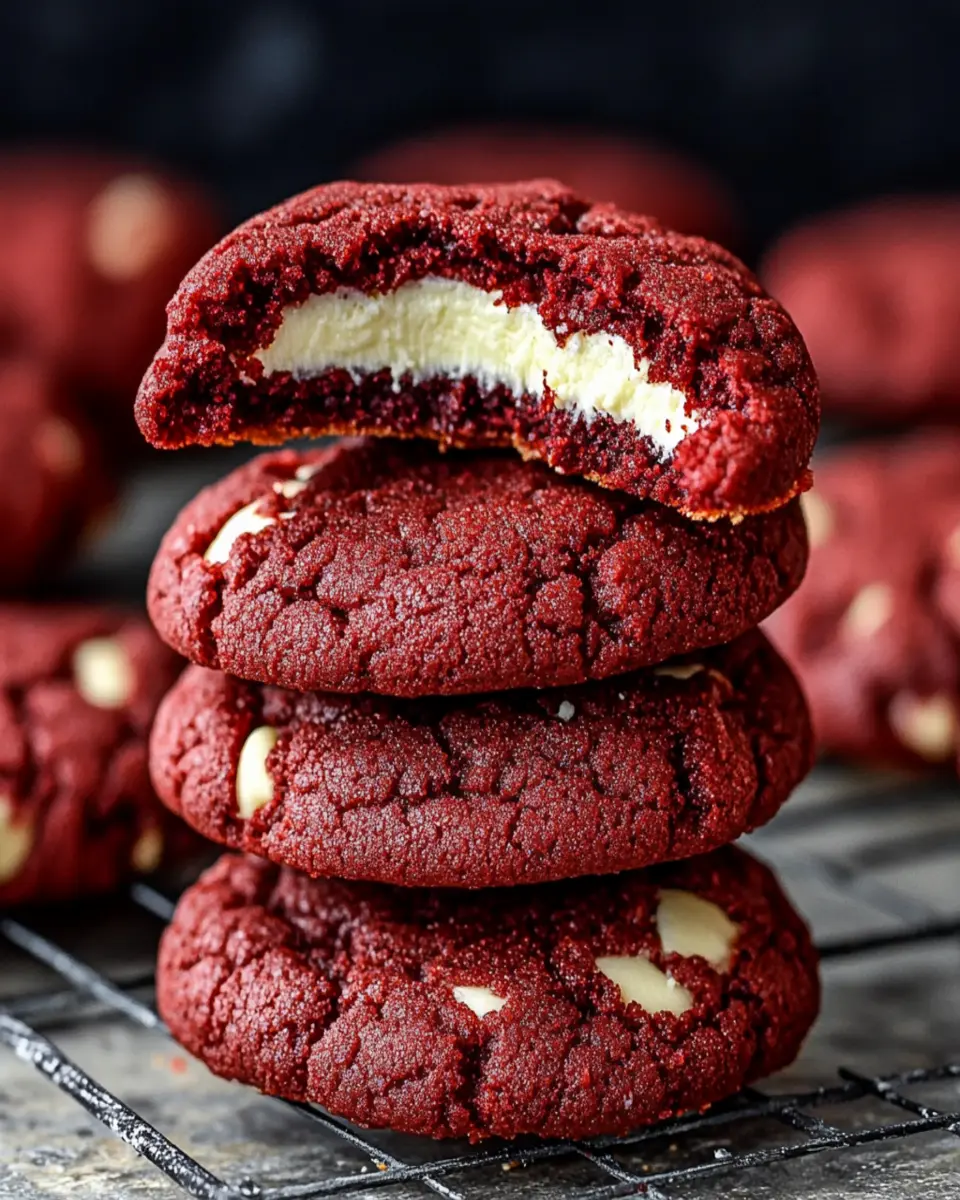 Red Velvet Cream Cheese Cookies First Image First Image