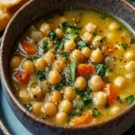 Greek Chickpea Soup (Revithia) First Image First Image
