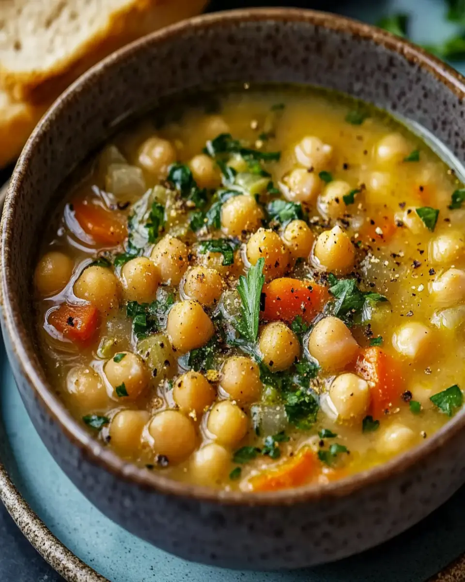 Greek Chickpea Soup (Revithia) First Image First Image