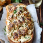 Blackened Chicken Alfredo Garlic Bread First Image First Image