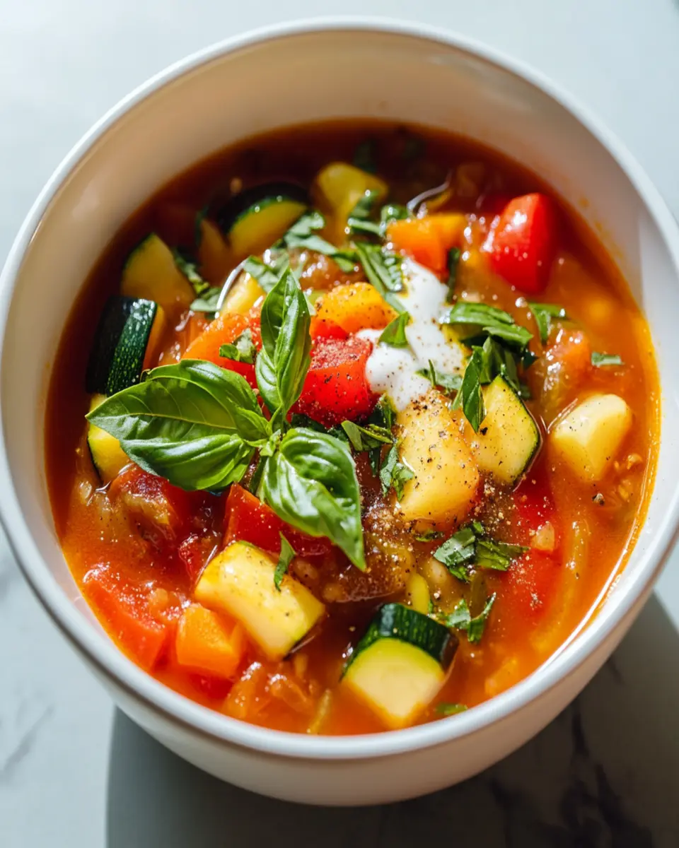 Italian Summer Soup First Image First Image