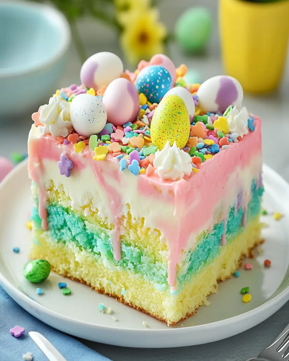 Easter Poke Cake First Image First Image