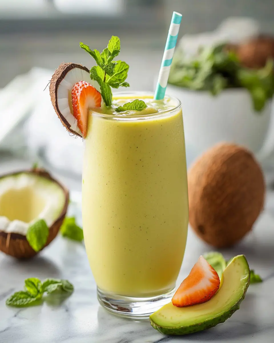 Coconut Water Smoothie for Glowing Skin First Image First Image